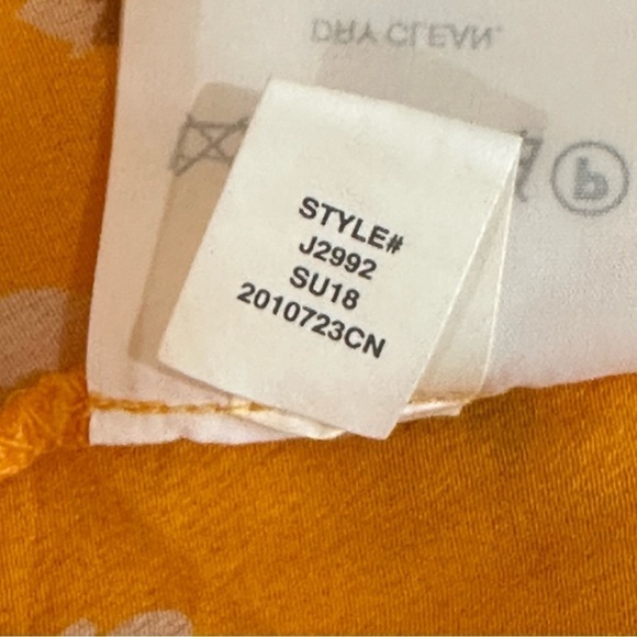 Madewell Silk Wrap Cami Top Painted Carnations Orange Marigold Tangerine - Picture 10 of 10